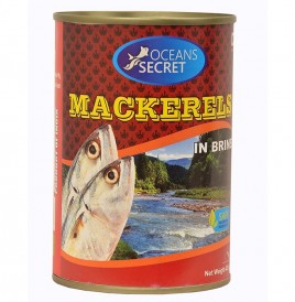 Oceans Secret Mackerels In Brine   Tin  425 grams